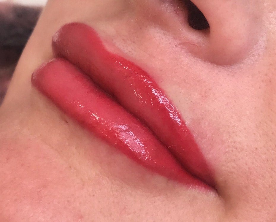 fuller and brighter lips after lip blush